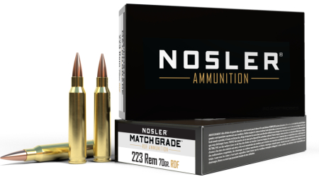 Nosler RDF Match Grade Rifle Ammunition .223 Rem 70gr OTM 2850 fps 20/ct