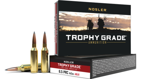 Nosler Accubond Long Range Trophy Grade Rifle Ammunition 6.5 PR 142 gr PT 2900 fps 20/ct