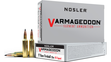 Nosler Varmageddon Rifle Ammunition .17 Rem Fireball 20 gr FB Tipped 4000 fps 20/ct