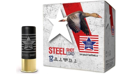 PPU Stars & Stripes Steel Shotshell 12ga 3''  1-1/8 oz 1500 fps #1 25/ct
