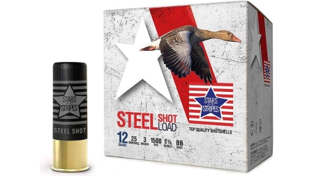 PPU Stars & Stripes Steel Shotshell 12ga 3''  1-1/8 oz 1500 fps #BB 25/ct