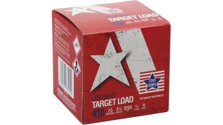 PPU Stars & Stripes Target Shotshells 410ga 2-1/2" 1/2oz 1200 fps #9 25/ct