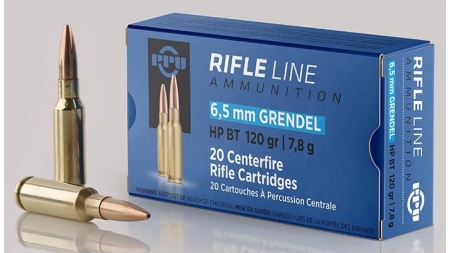 PPU Rifle Ammunition 6.5 Grendel HPBT 120gr 2674 fps 20/ct