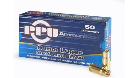 PPU Blanks 9mm Luger 50/ct