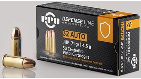 PRIVI .32 Auto JHP 71G 50 RDS Ammo