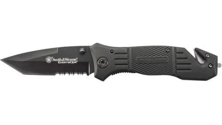 Smith & Wesson Extreme Ops Drop Point Folding Knife 3.3" Blade Black