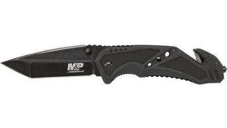 Smith & Wesson M&P SWMP11B Tanto Folder Rescue Lock 3 7/8" Blade Black