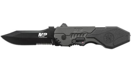 Smith & Wesson M&P M.A.G.I.C. Assisted Opening Clip Point Folding Knife 3 3/5" Blade Black