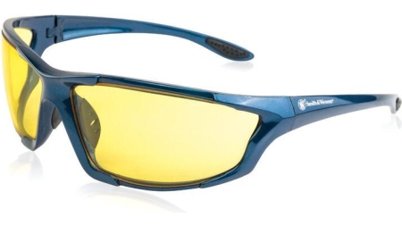 Smith & Wesson Major Full Frame Shooting Glasses Blue with Amber Lens