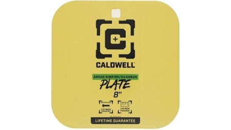 Caldwell AR500 Rimfire/Handgun Target 8" Gong 1/4" Yellow