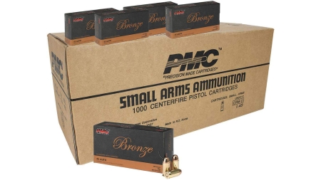 PMC Bronze .45 ACP Handgun Ammunition 230 gr FMJ 830 fps 1000/ct