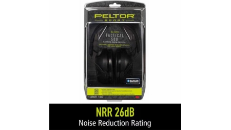 Peltor Sport Tactical 500 Electronic Ear Muffs 26dB Black