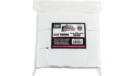 Pro-Shot 2 1/4" Square 100% Cotton Patches 750/ct