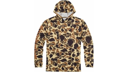 Browning Hooded Long Sleeve Tech Shirt Vintage Tan Camo M