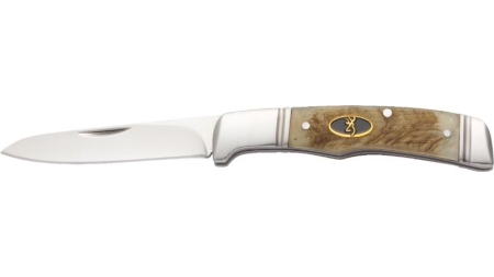 Browning Joint Venture Pocket Knife Jigged Sheep Horn - 3" Blade