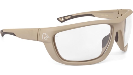 Ducks Unlimited Full-Frame Shooting Glasses Tan Frame with Clear Lens
