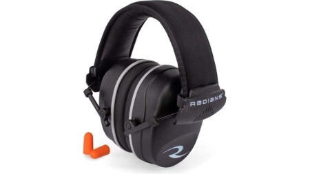 Radians R2500 Passive Earmuff 37dB Black with 2 Ear Plugs