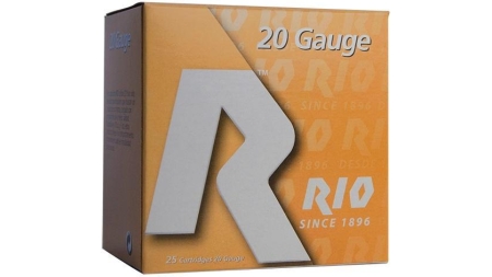 Rio Small Game Load Shotshell 20 ga 3" MAX 1-1/4 oz #6 1250 fps 25/Box