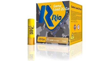 RIO Game Load Shotshells 20ga Light 2-3/4" 1oz 1180 fps #8 25/ct