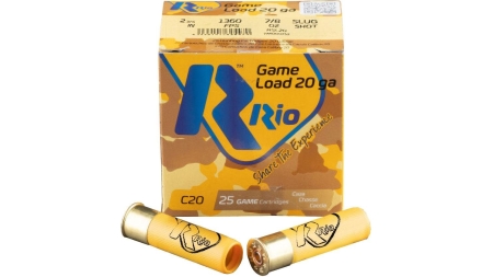 Rio Royal Star Slug Shotshell 20 ga 2-3/4" 7/8oz 1360 fps Slug 25/ct