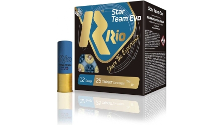 Rio Star Team Evo 28 Low Recoil Shotshells 12 ga  2-3/4" 1 oz 1135 fps #7.5 25/ct