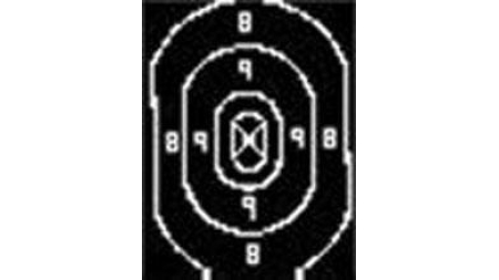 Speedwell Official NRA Police Qualification Silhouette Target Repair Center - 500/Pack