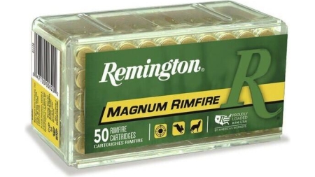 Remington Magnum Rimfire Ammunition .22 WMR 40 gr JHP 1910 fps 50/ct