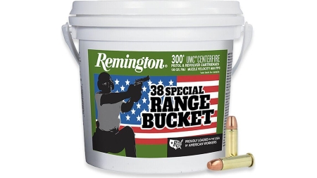 Remington Range Bucket UMC Handgun Ammunition 38 Spl 130 gr. FMJ 800 fps 300/ct