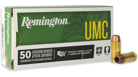 Remington UMC Handgun Ammunition .40 S&W 180 gr JHP 990 fps 50/box