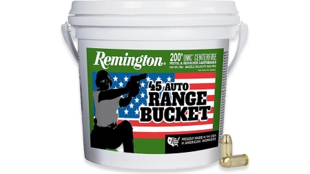 Remington UMC "Range Bucket" Handgun Ammunition .45 ACP 230 gr FMJ 835 fps 200/ct