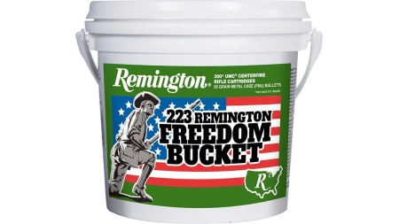 Remington UMC "Freedom Bucket" Rifle Ammunition .223 Rem 55 gr. FMJ 3240 fps 300/ct