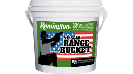 Remington UMC Range Bucket Handgun Ammunition .40 S&W 180 gr FMJ 990 fps 300/ct