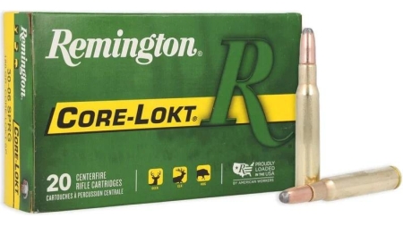 Remington Core-Lokt Rifle Ammunition .30-06 Sprg 220 gr SP 2410 fps 20/ct
