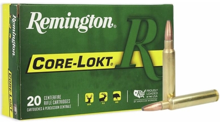 Remington Core-Lokt Rifle Ammunition .338 Rem Ultr Mag 250 gr PSP 2860 fps 20/ct
