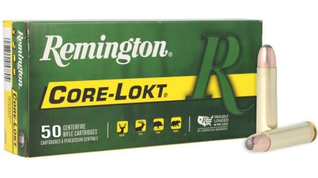 Remington Core-Lokt Rifle Ammunition .30 Carbine 110 gr SP 1990 fps 50/ct