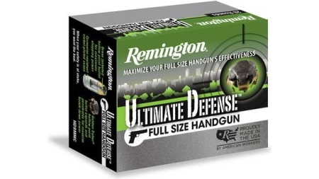 Remington Ultimate Defense Handgun Ammunition .45 Auto 230 gr BJHP 875 fps 20/ct