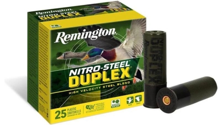 Remington Nitro-Steel Duplex Shotshells 12ga 3" 1-1/4oz 1450 fps #2 & #6 Shot 25/ct