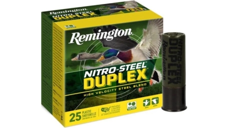 Remington Nitro-Steel Duplex Shotshells 12ga 3" 1-1/4oz 1450 fps #BB(x4) Shot 25/ct