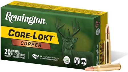 Remington Core-Lokt Copper Rifle Ammunition .30-06 Sprg 150gr CHP 2910 fps 20/ct