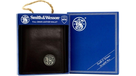 Smith & Wesson Tri-Fold Wallet Brown