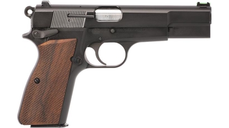 SDS Imports Inglis P-35 Hi Power Handgun 9mm Luger 15rd Magazine(1) 4.7'' Barrel Wood Grips Fiber Sights