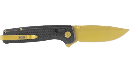 SOG Terminus XR LTE Folding Knife 2.95" Blade Black and Gold