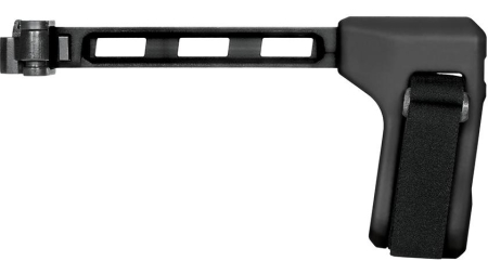 SB Tactical Picatinny Rail PSB Polymer Strut SBT Logo Folding 1913 Hinge Black For Sig MPX/MCX