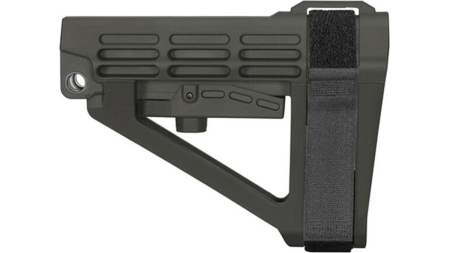 SB Tactical SBA4 5-Postion Adjustable Brace for AR-15 Stealth Grey