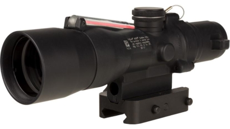 Trijicon Compact ACOG 3x30 Rifle Scope Red Crosshair 300BLK 115/220gr. Illuminated Black