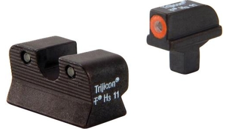 Trijicon 1911 Colt Cut HD Night Sight Set - Orange Front Outline