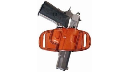 Tagua Gunleather Quick Draw Belt Holster for Colt Gov't 1911 5"/Commander 1911 4"/Officers 1911 3.5"/Most 1911 w/o rail Brown Right Hand