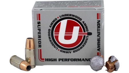 Underwood Ammo Handgun Ammunition 9mm Luger(+P+) 147gr JHP 1175 fps 20/ct