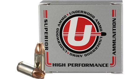 Underwood Xtreme Defender Handgun Ammunition 9mm Luger(+P) 90gr Solid 1475 fps 20/rd