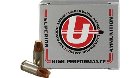 Underwood Hunting & Self Defense Handgun Ammunition 9mm Luger(+P) 115gr Solid 1250 fps 20/ct
